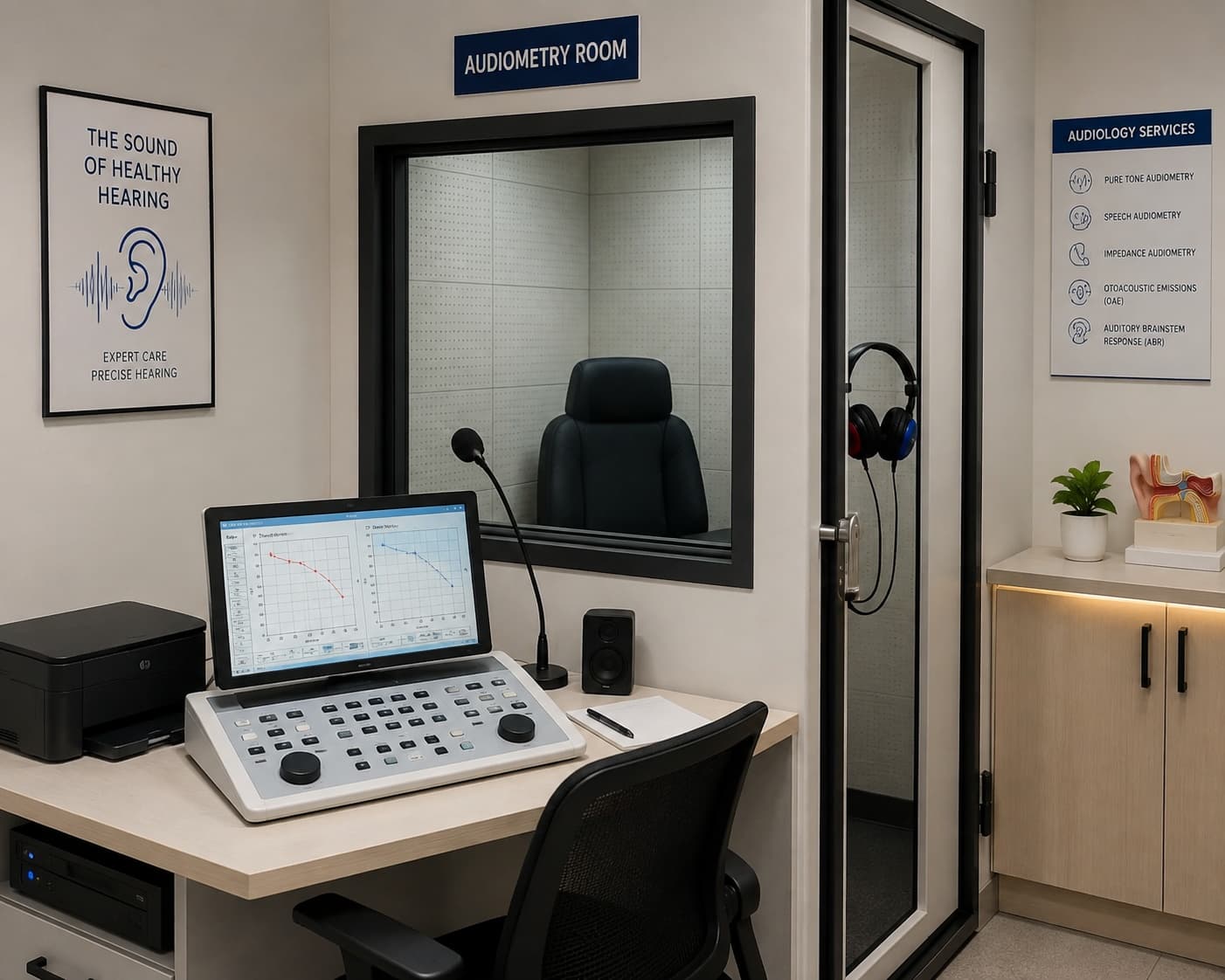 Audiometry testing room